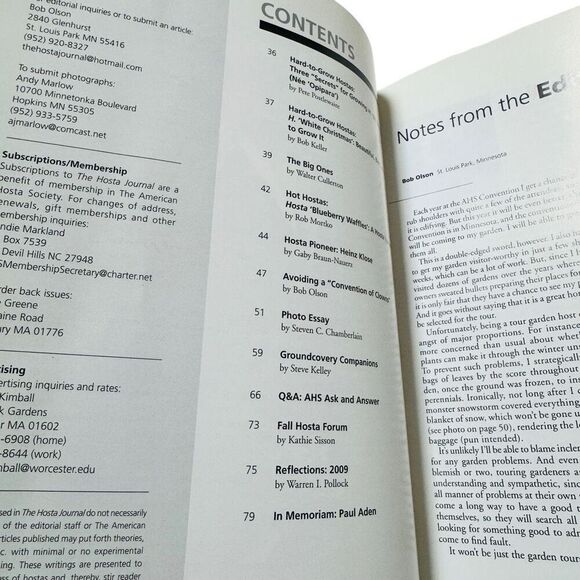 The Hosta Journal 2010 Magazine Vol 41 Number 1 - Picture 6 of 6